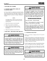 Предварительный просмотр 33 страницы Scag Power Equipment WALK-BEHIND SWZ-19KAI Operator'S Manual