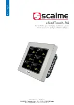 Scaime eNodTouch-ML Quick Start Manual preview