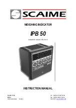 Предварительный просмотр 1 страницы Scaime IPB 50 Instruction Manual