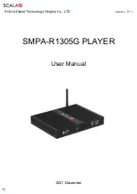 Scala SMPA-R1305G User Manual preview