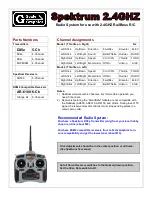 Предварительный просмотр 1 страницы Scale Graphics Spektrum 2.4 Ghz Series Quick Start Manual