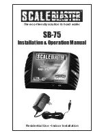 Preview for 1 page of ScaleBlaster SB-75 Installation & Operation Manual