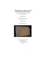 Scalewatcher 3 Star Instruction Manual preview