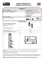 Предварительный просмотр 1 страницы Scallywag Kids BUNK CONVERSION KIT Assembly Instructions