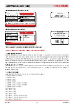 Preview for 74 page of Scame 16-32-63-125A Installation, Use And Maintenance Manual