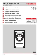 Scame 590.XEM200X Manual предпросмотр