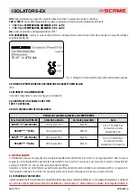 Preview for 6 page of Scame ISOLATORS-EX 20A Installation, Use And Maintenance Manual