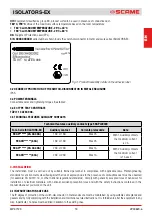 Preview for 13 page of Scame ISOLATORS-EX 20A Installation, Use And Maintenance Manual