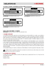 Preview for 18 page of Scame ISOLATORS-EX 20A Installation, Use And Maintenance Manual