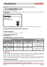 Preview for 20 page of Scame ISOLATORS-EX 20A Installation, Use And Maintenance Manual