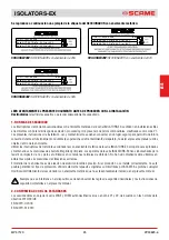 Preview for 25 page of Scame ISOLATORS-EX 20A Installation, Use And Maintenance Manual