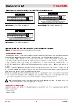 Preview for 32 page of Scame ISOLATORS-EX 20A Installation, Use And Maintenance Manual