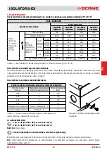 Preview for 33 page of Scame ISOLATORS-EX 20A Installation, Use And Maintenance Manual