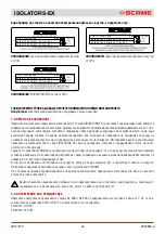 Preview for 46 page of Scame ISOLATORS-EX 20A Installation, Use And Maintenance Manual