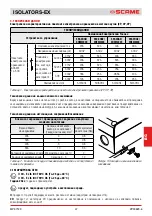 Preview for 47 page of Scame ISOLATORS-EX 20A Installation, Use And Maintenance Manual