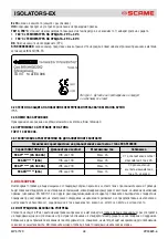 Preview for 48 page of Scame ISOLATORS-EX 20A Installation, Use And Maintenance Manual