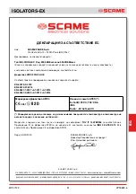 Preview for 51 page of Scame ISOLATORS-EX 20A Installation, Use And Maintenance Manual