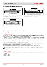 Preview for 60 page of Scame ISOLATORS-EX 20A Installation, Use And Maintenance Manual