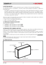 Предварительный просмотр 8 страницы Scame ZENITH-P 644.0200 Installation, Use And Maintenance Manual