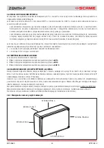 Предварительный просмотр 44 страницы Scame ZENITH-P 644.0200 Installation, Use And Maintenance Manual