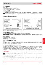 Предварительный просмотр 59 страницы Scame ZENITH-P 644.0200 Installation, Use And Maintenance Manual