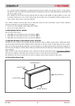 Предварительный просмотр 80 страницы Scame ZENITH-P 644.0200 Installation, Use And Maintenance Manual