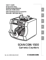 Scan Coin SC 1500 User Manual preview