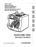 Preview for 1 page of Scan Coin SC 1500 User Manual