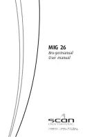 SCAN domestic MIG 26 User Manual preview