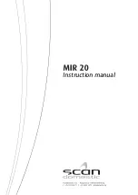 SCAN domestic MIR 20 Instruction Manual preview