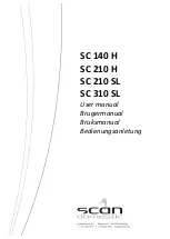 SCAN domestic SC 140 H User Manual preview