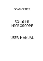 Scan Optics SO-161-R User Manual preview