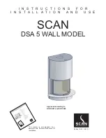 SCAN DSA 5 Instructions For Installation And Use preview