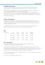 Preview for 3 page of Scandinavian Appliances Norcool Element room Manual