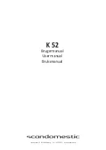 Preview for 1 page of Scandomestic K 52 User Manual