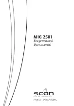 Scandomestic MIG 2501 User Manual preview