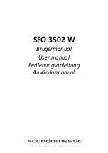 Scandomestic SFO 3502 W User Manual preview