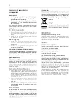 Preview for 2 page of Scandomestic SFS 109 W User Manual