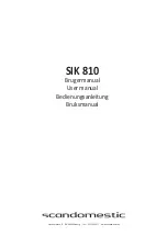 Предварительный просмотр 1 страницы Scandomestic SIK 810 User Manual