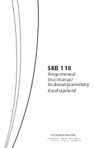 Preview for 1 page of Scandomestic SKB 118 User Manual