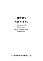 Preview for 1 page of Scandomestic SKF 313 User Manual