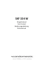 Preview for 1 page of Scandomestic SKF 334 W User Manual