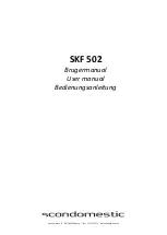 Scandomestic SKF 502 User Manual предпросмотр