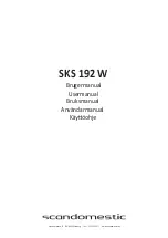 Preview for 1 page of Scandomestic SKS 192 W User Manual