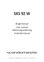 Scandomestic SKS 92 W User Manual preview