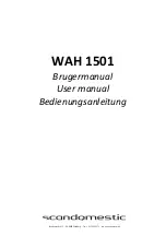 Preview for 1 page of Scandomestic WAH 1501 User Manual