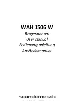 Preview for 1 page of Scandomestic WAH 1506 W User Manual