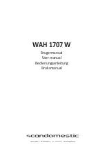 Предварительный просмотр 1 страницы Scandomestic WAH 1707 W User Manual