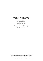 Preview for 1 page of Scandomestic WAH 3110 W User Manual