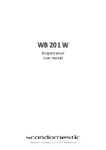 Preview for 1 page of Scandomestic WB 201 W User Manual